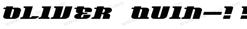 Oliver Quin字体转换